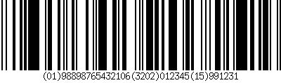 GENERADOR CÓDIGOS DE BARRAS GS1 DATABAR EXPANDED